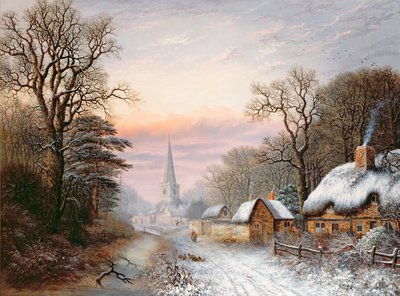 Winter Landscape, 1869 by Charles Leaver